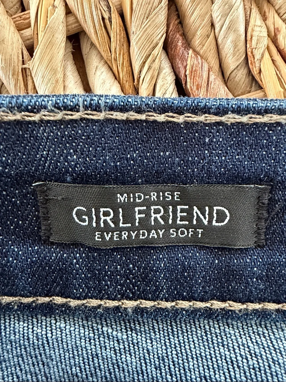 WHBM Everyday Soft Girlfriend Mid Rise Jean